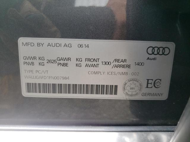 2015 AUDI A8 QUATTRO WAUJGAFD1FN007984