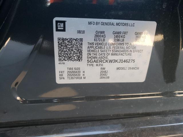 2019 BUICK ENCLAVE PR 5GAERCKW3KJ146275