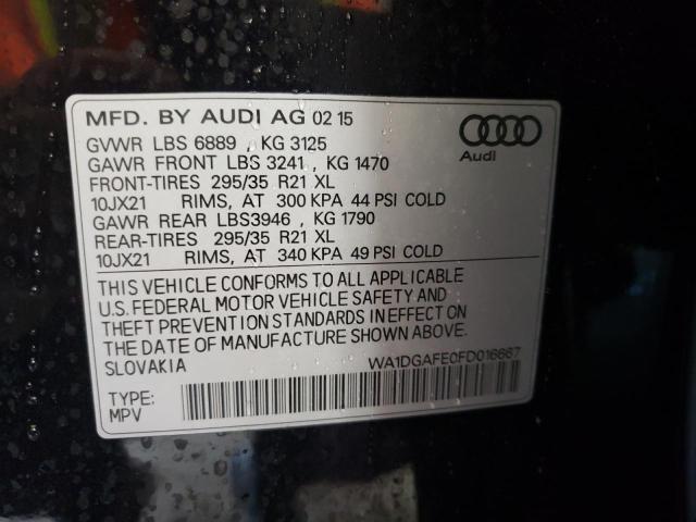 2015 AUDI Q7 PRESTIG WA1DGAFE0FD016667
