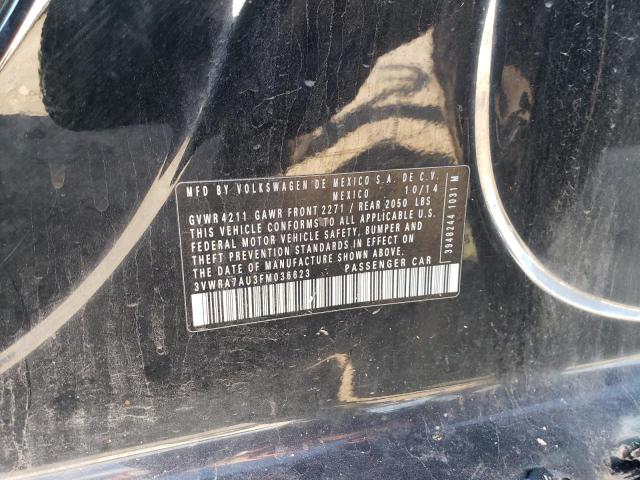 2015 VOLKSWAGEN GOLF TDI 3VWRA7AU3FM036623