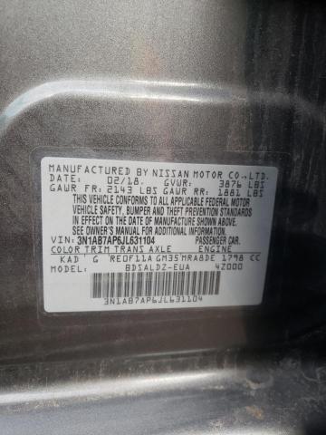 2018 NISSAN SENTRA 4D 3N1AB7AP6JL631104