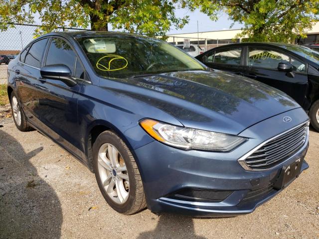 Salvage cars for sale from Copart Wheeling, IL: 2018 Ford Fusion SE