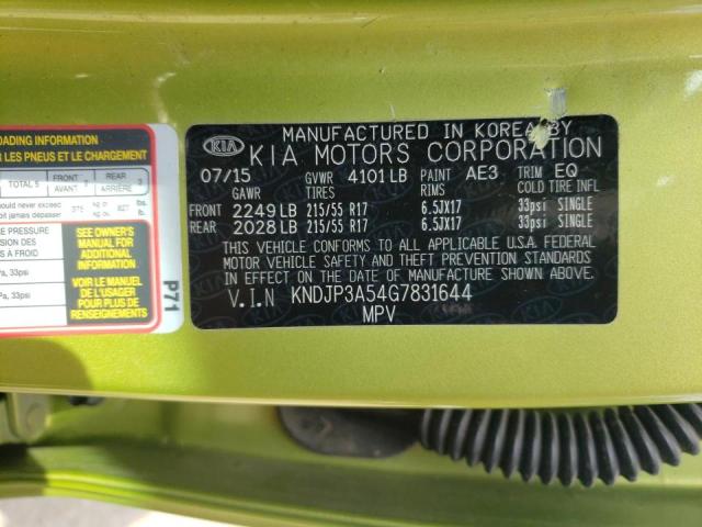 2016 KIA SOUL + - KNDJP3A54G7831644