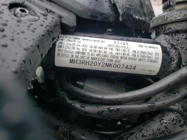 2022 YAMAHA MT-03 MH3RH20Y2NK007434