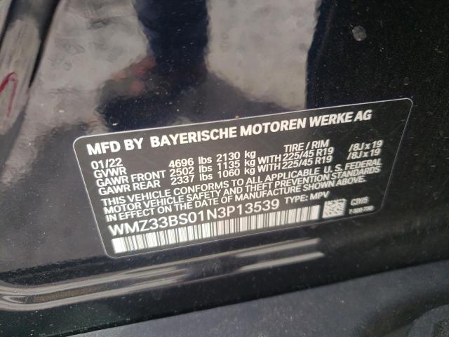 2022 MINI COOPER JCW WMZ33BS01N3P13539