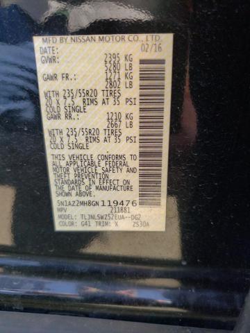 2016 NISSAN MURRANO 5N1AZ2MH8GN119476