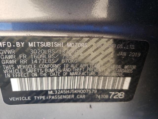 2019 MITSUBISHI MIRAGE LE ML32A5HJ5KH007579