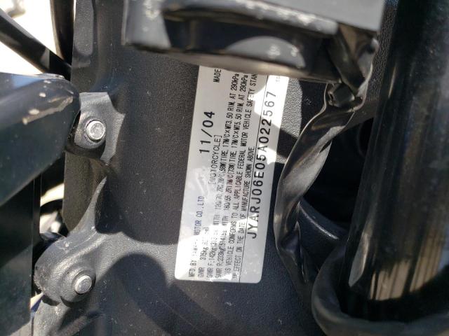 2005 YAMAHA YZFR6 L JYARJ06E05A022567