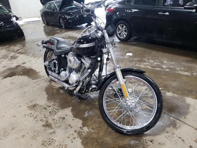 Salvage motorcycles for sale at West Mifflin, PA auction: 2003 Harley-Davidson Fxsti