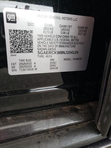 2022 BUICK ENCLAVE PR 5GAERCKW8NJ104124