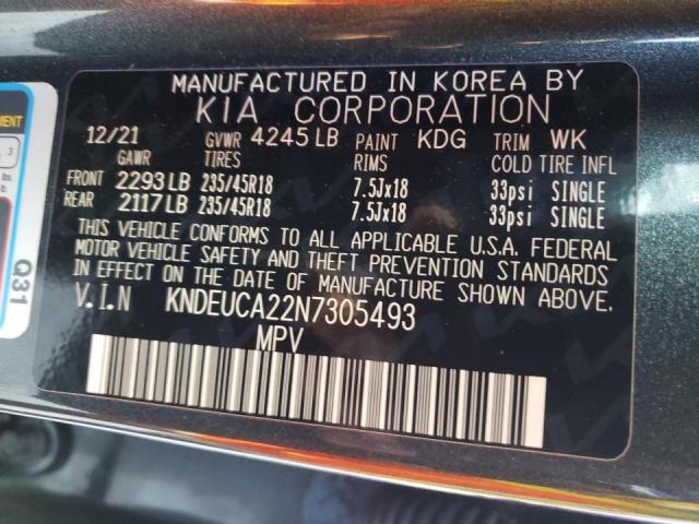 2022 KIA SELTOS NIG KNDEUCA22N7305493