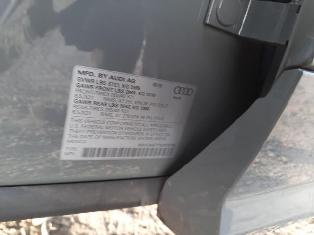 2019 AUDI SQ5 PRESTI WA1C4AFY7K2074778
