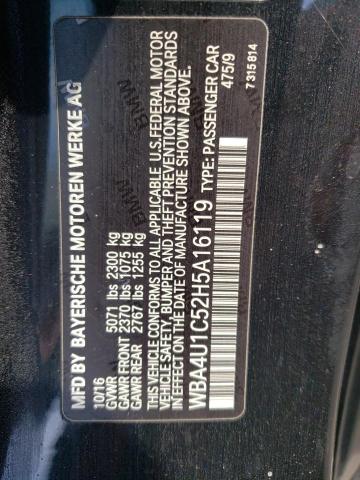 2017 BMW 440XI WBA4U1C52H5A16119