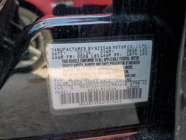 2016 NISSAN SENTRA S - 3N1AB7AP8GY217625