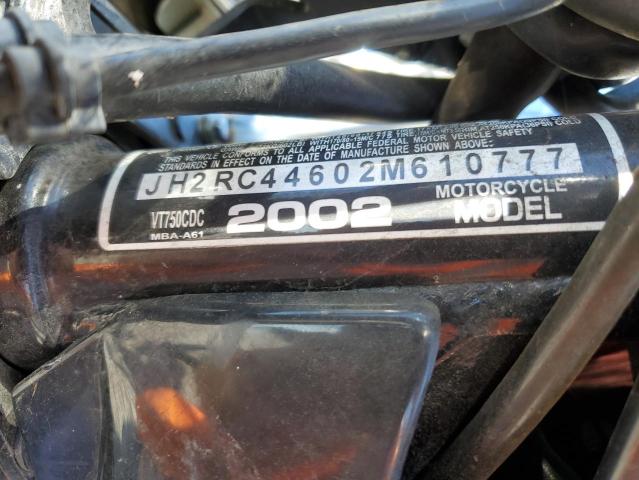 2002 HONDA VT750 CDC JH2RC44602M610777