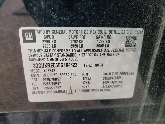 2015 CHEVROLET SILVRK1500 3GCUKREC6FG194623