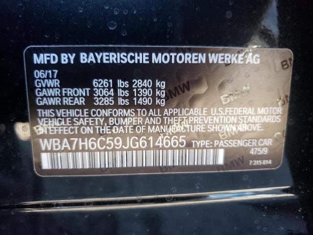 2018 BMW M760 XI WBA7H6C59JG614665
