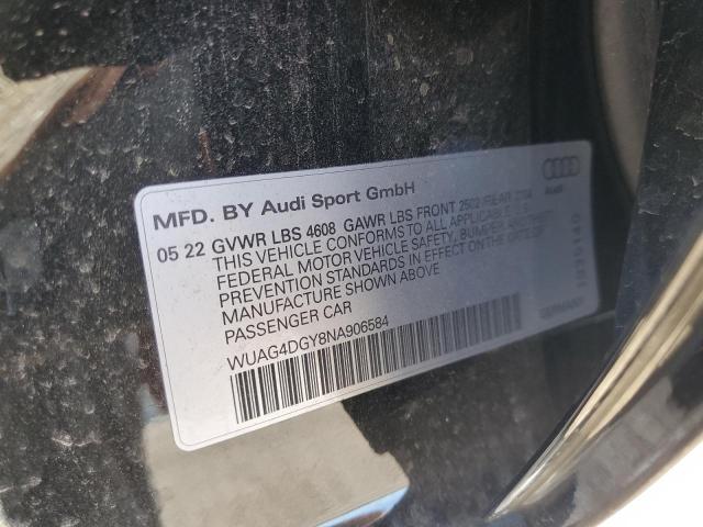 2022 AUDI RS3 WUAG4DGY8NA906584