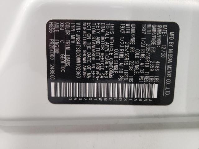 2021 NISSAN ROGUE PLAT JN8AT3DC0MW102360