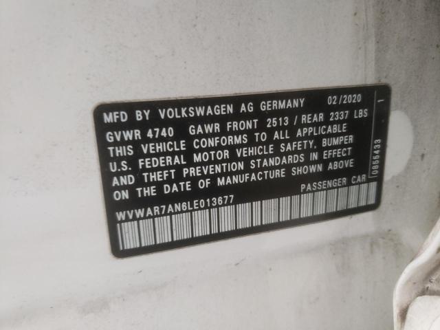 2020 VOLKSWAGEN ARTEON SE WVWAR7AN6LE013677