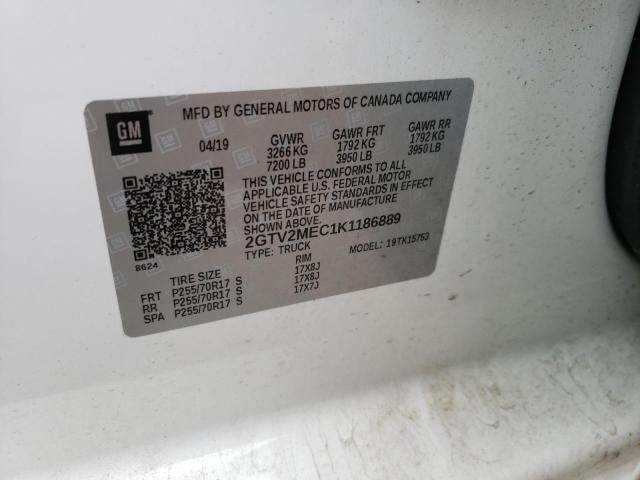 2019 GMC SIERRA LIM 2GTV2MEC1K1186889