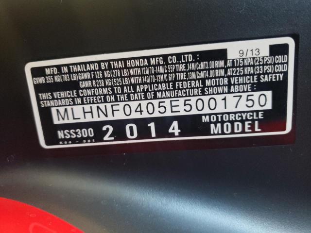 2014 HONDA NSS300A MLHNF0405E5001750