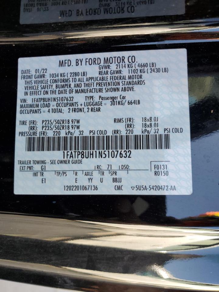 1FATP8UH1N5107632 FORD ALL Models 2022
