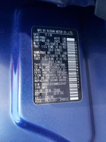 2021 NISSAN ROGUE PLAT JN8AT3DD8MW303447