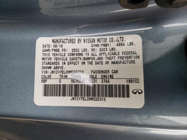 2017 INFINITI Q60 BASE JN1CV7EL0HM320310
