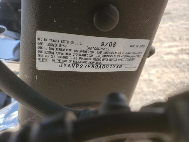 2009 YAMAHA XV1900 CU JYAVP27E59A007236