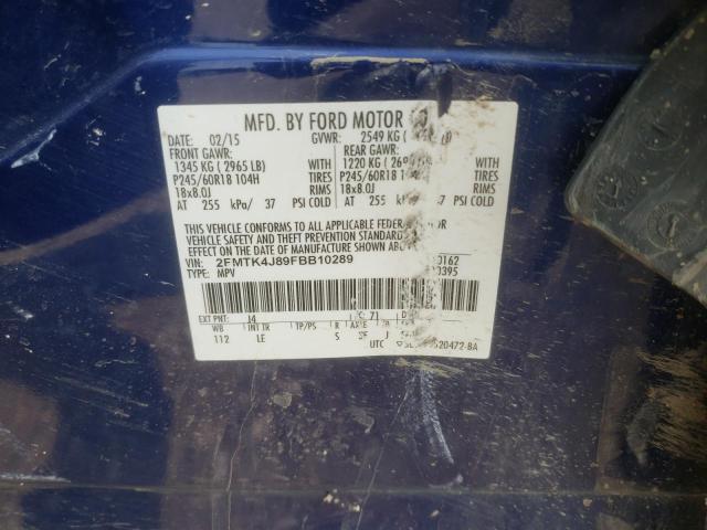 2015 FORD EDGE SE AW 2FMTK4J89FBB10289