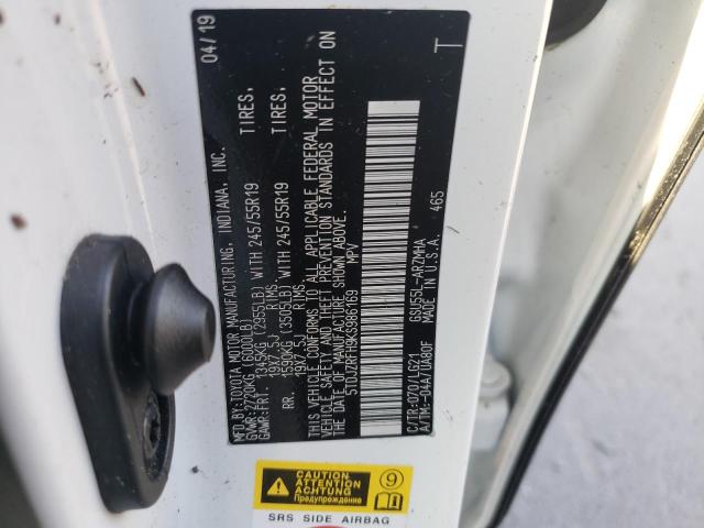 2019 TOYOTA HIGHLANDER - 5TDJZRFH9KS986169