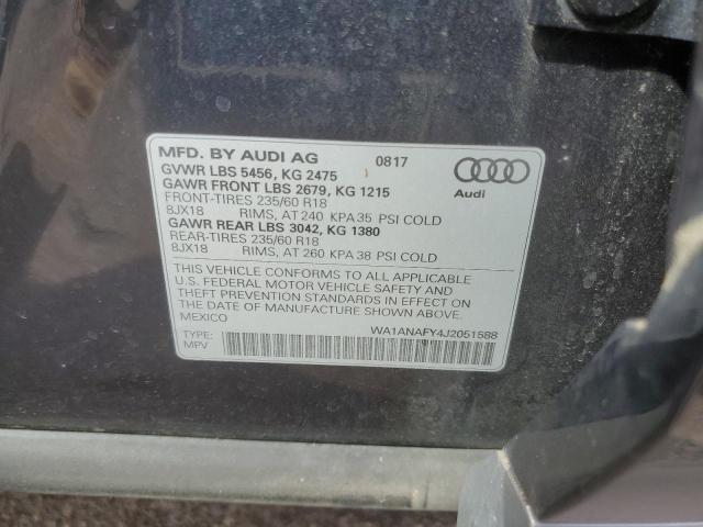 2018 AUDI Q5 PREMIUM - WA1ANAFY4J2051588