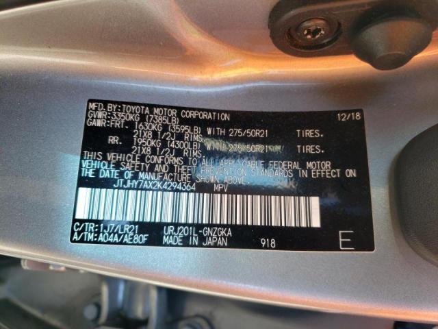 2019 LEXUS LX 570 JTJHY7AX2K4294364
