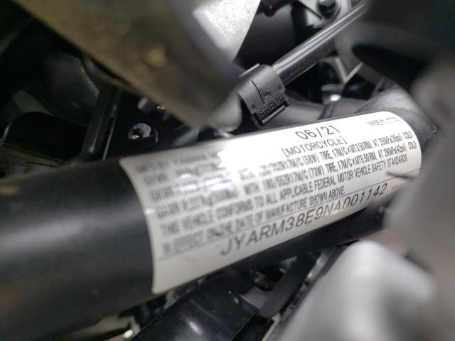 2022 YAMAHA YZFR7 JYARM38E9NA001142