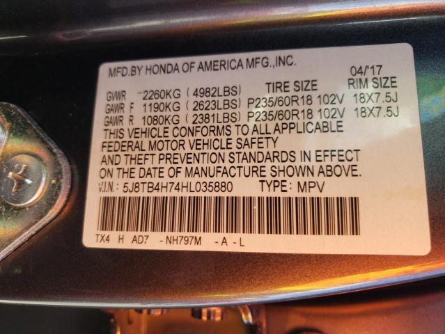 2017 ACURA RDX ADVANC 5J8TB4H74HL035880