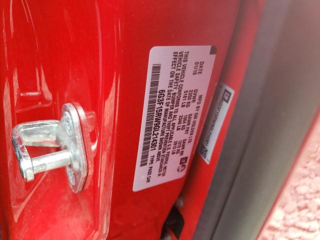 2016 CHEVROLET SS 6G3F15RW9GL214301