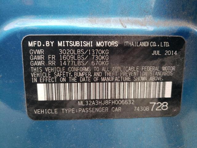 2015 MITSUBISHI MIRAGE DE ML32A3HJ8FH006632