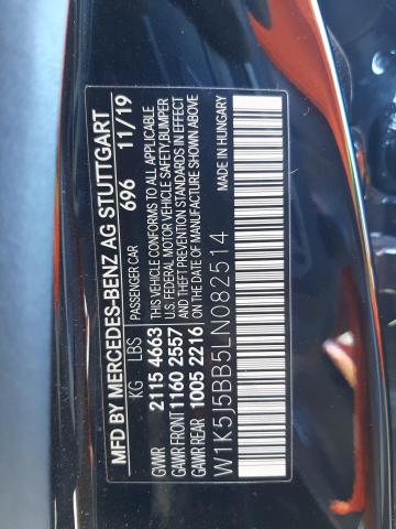 2020 MERCEDES-BENZ CLA AMG 35 W1K5J5BB5LN082514