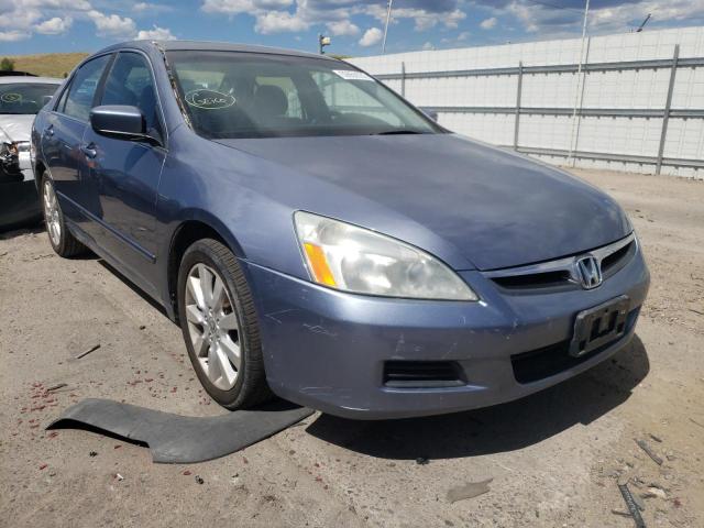 2007 Honda Accord Ex Синий vin: 1HGCM66517A096590
