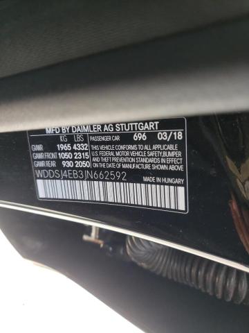 2018 MERCEDES-BENZ CLA250 WDDSJ4EB3JN662592