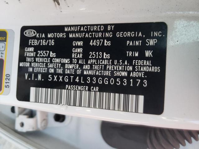 5XXGT4L33GG053173 KIA Optima Lx