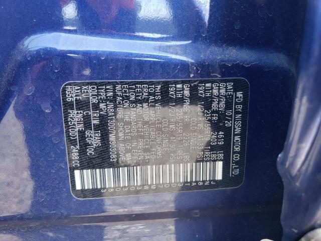 2021 NISSAN ROGUE PLAT JN8AT3DD7MW303083