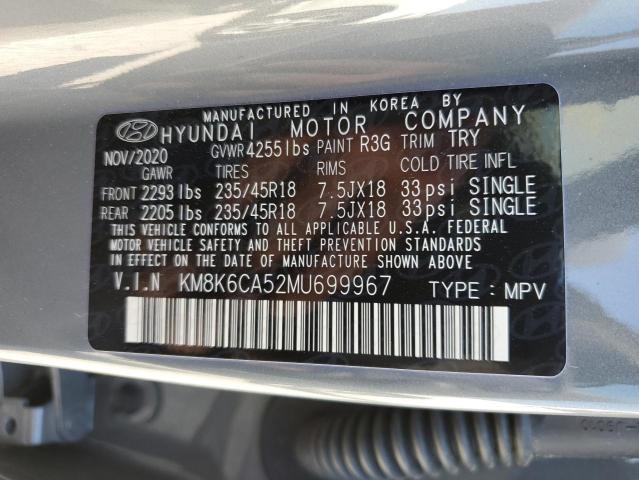 2021 HYUNDAI KONA NIGHT KM8K6CA52MU699967