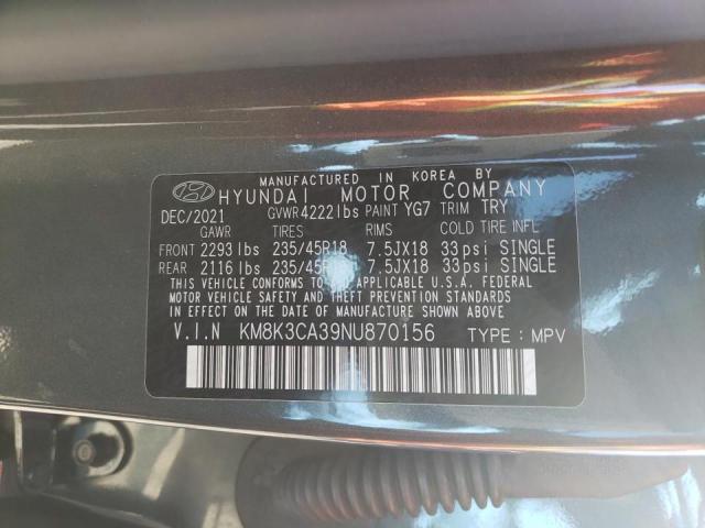 2022 HYUNDAI KONA N LIN KM8K3CA39NU870156