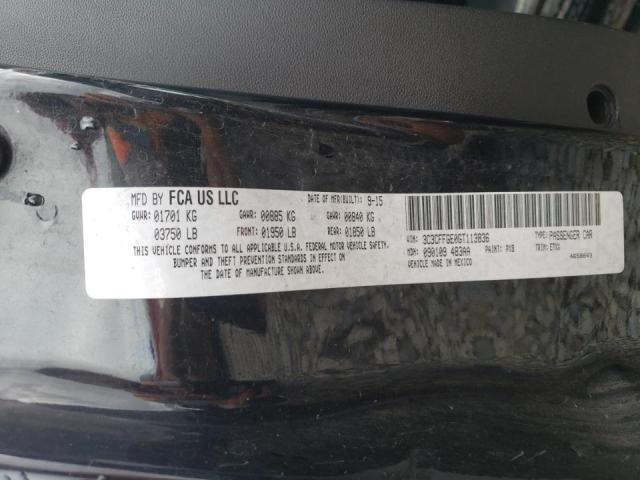 2016 FIAT 500 ELECTR 3C3CFFGE0GT113836