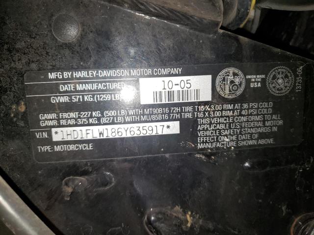 2006 HARLEY-DAVIDSON FLHTCUI SH 1HD1FLW186Y635917