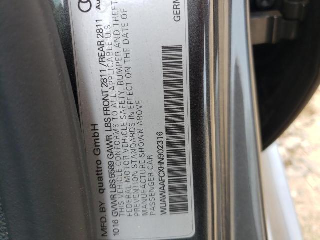 2017 AUDI RS7 PRESTI WUAWAAFCXHN902316