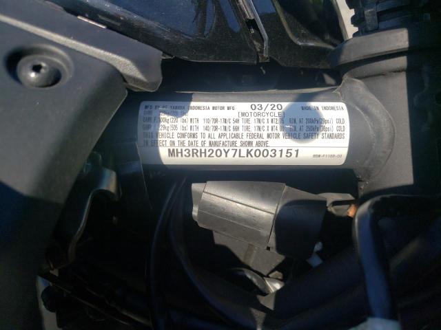 2020 YAMAHA MT-03 - MH3RH20Y7LK003151
