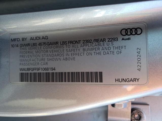 2015 AUDI A3 WAUBFGFF9F1068194
